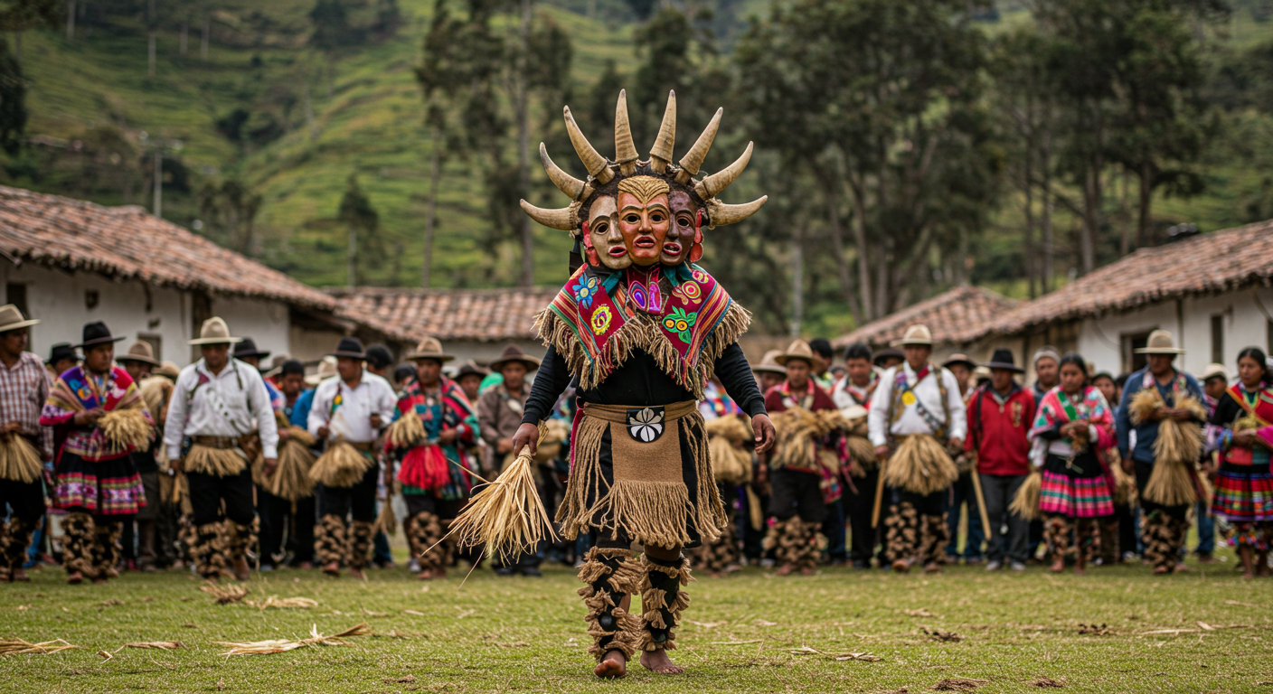 Meet the Aya Uma, the Two-Faced, Twelve-Horned Andean Spirit Linked to Ecuador’s San Juan Dances