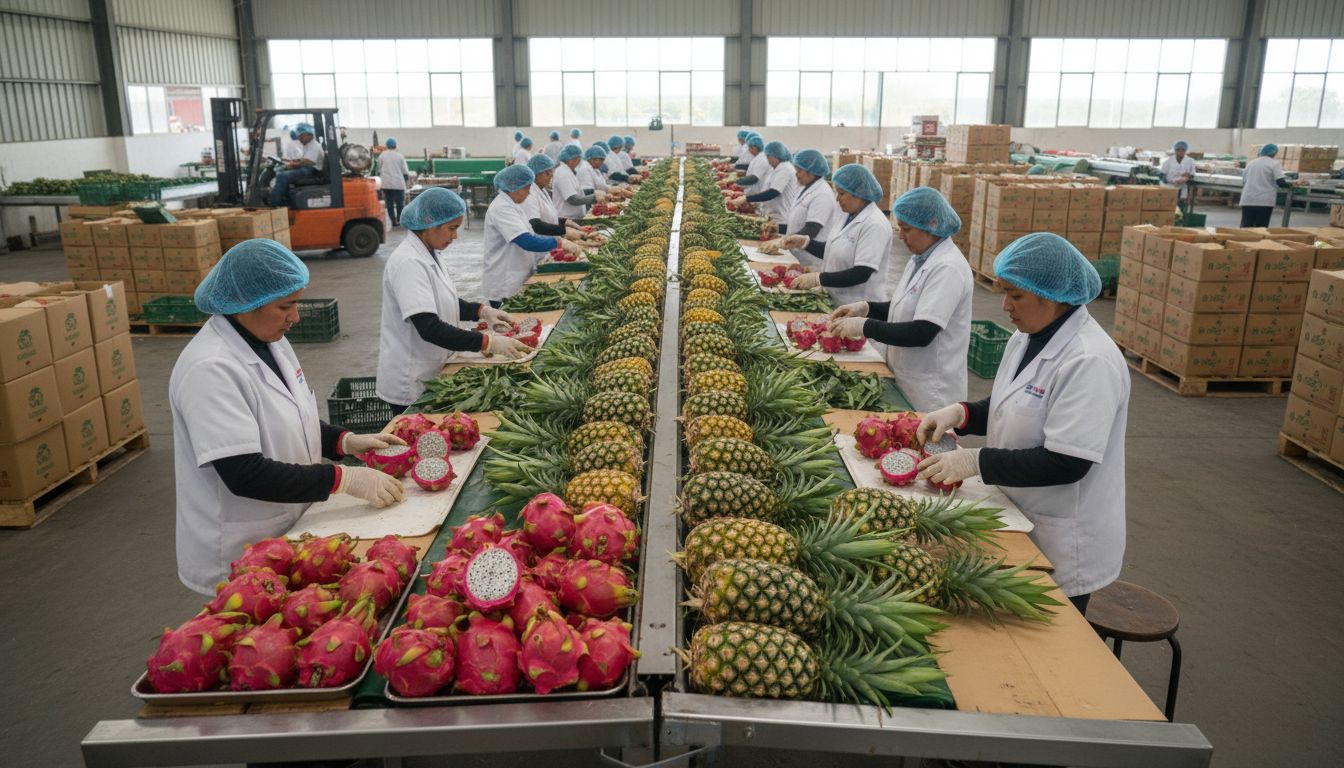 Ecuador's Exotic Fruit Exports Diverge: Pineapple Jumps 28% as Pitahaya Cools